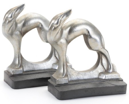 Frankart Greyhound Book Ends